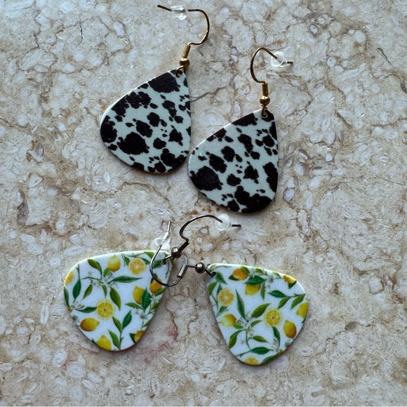 Bundle of Boho Mixed Color Earrings - 4 sets - Picture 3 of 4